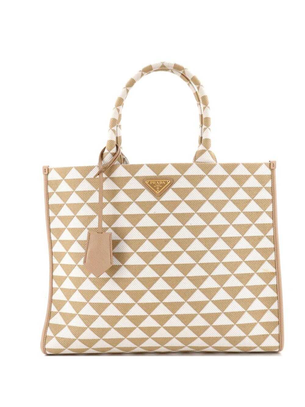 Prada Symbole Shopper Tote Jacquard #340485P22B
